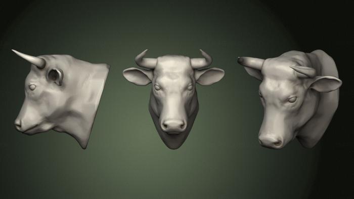Masks and muzzles of animals (MSKJ_0401) 3D model for CNC machine